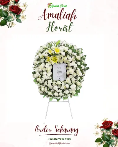 Krans Bunga Duka Cita di Rawa Badak Selatan